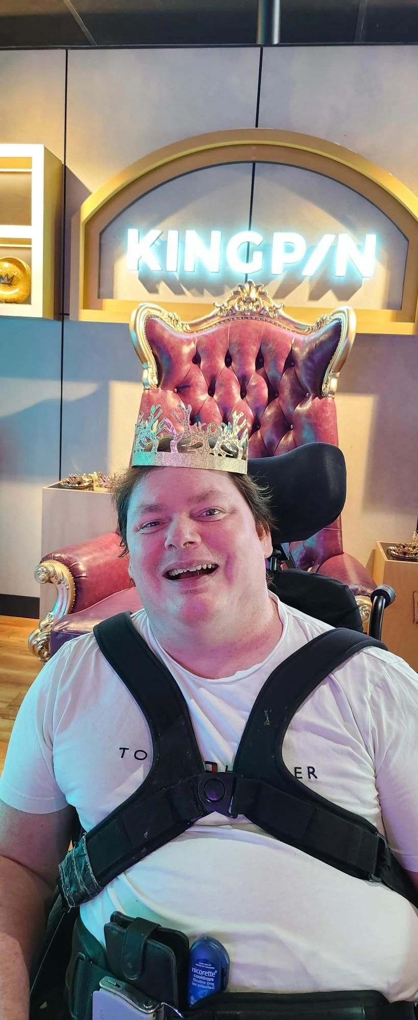 NDIS participant having fun at a community event